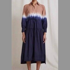 Apiece Apart Cotton Oversized Hand Tie Dye Dress